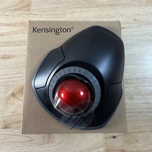 Kensington Orbit Wireless Trackball Mouse with Scroll Ring Black/Red (K70990WW)